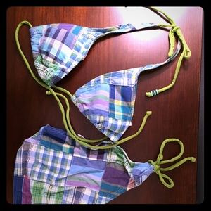 American Eagle plaid bikini. 👙 Size small.